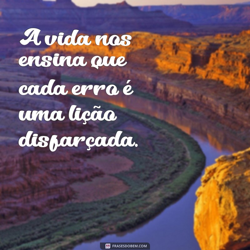 frases a vida nos ensina A vida é um constante aprendizado.