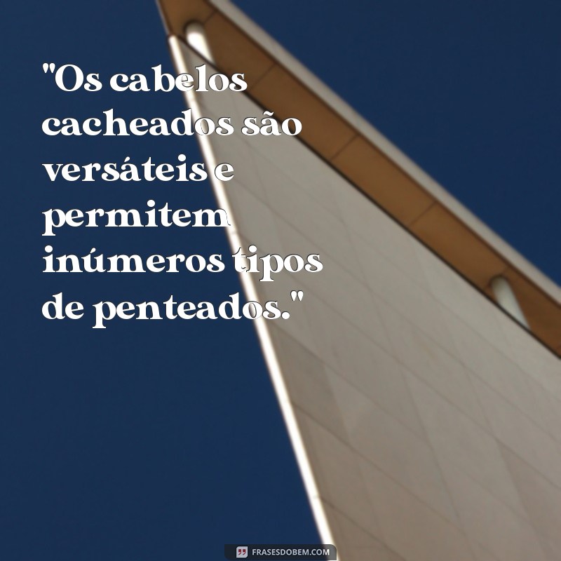 frases tipos de penteados para cabelos cacheados 