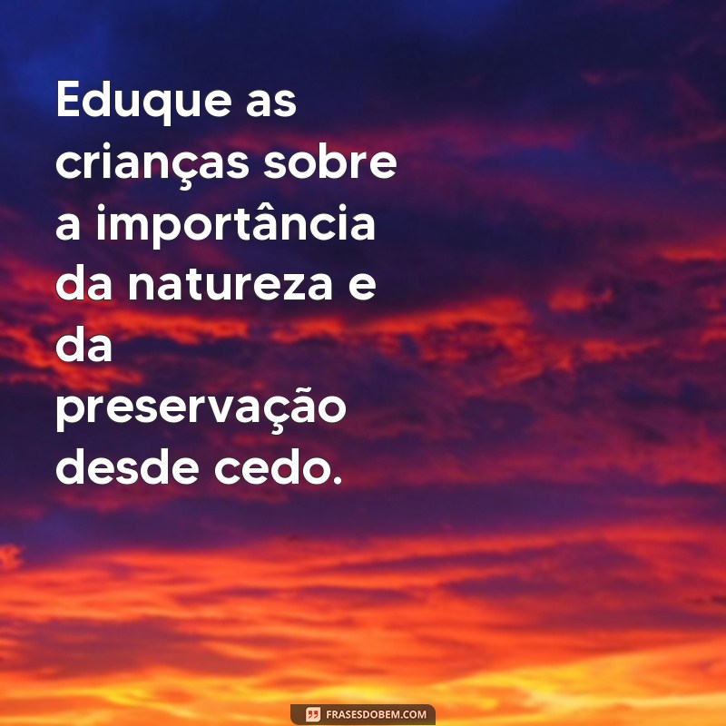 Descubra as melhores frases de preservação da natureza para inspirar a mudança 