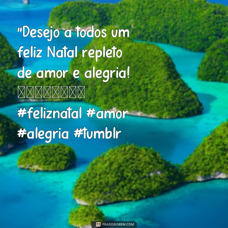 frases feliz natal tumblr 