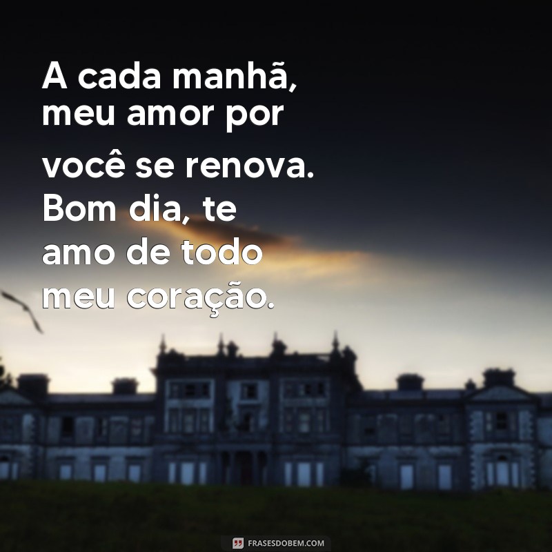 Descubra as mais belas frases de bom dia para expressar seu amor 