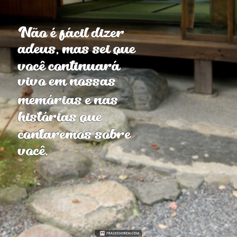 Frases para cartas de despedida em momentos de perda 