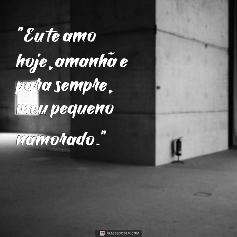 frases textinho para namorado pequeno 