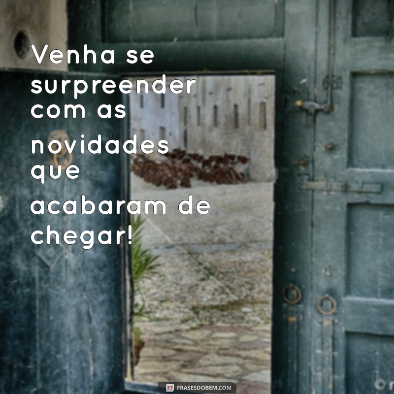 Frases Criativas para Promover Novidades na Sua Loja de Roupas 