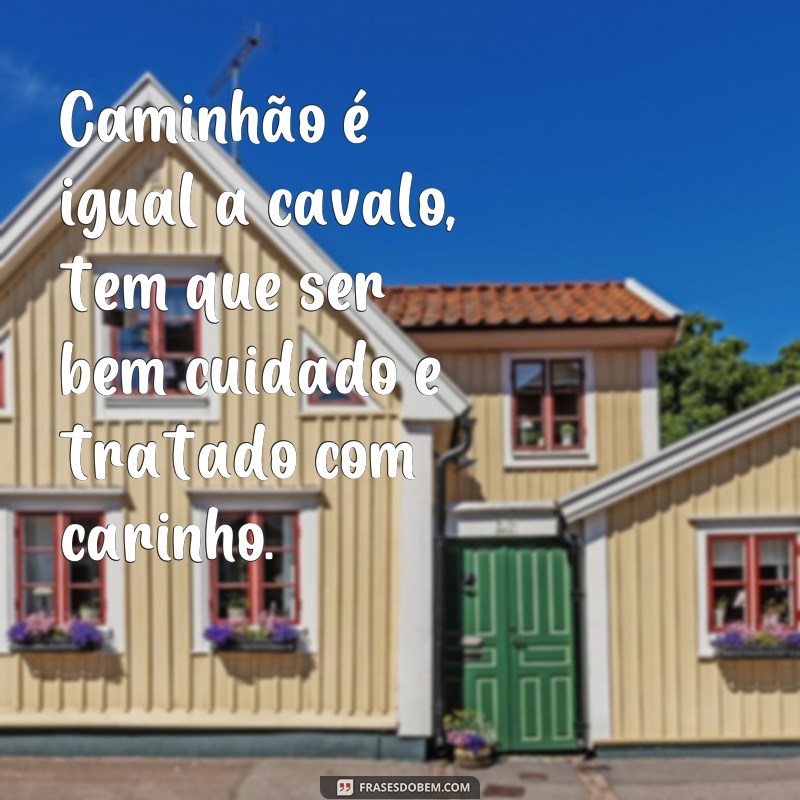 Descubra as melhores frases de chofer de caminhão para inspirar sua jornada nas estradas 