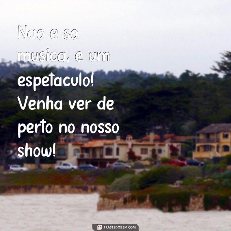 Descubra as melhores frases para promover o seu show e atrair multidões! 