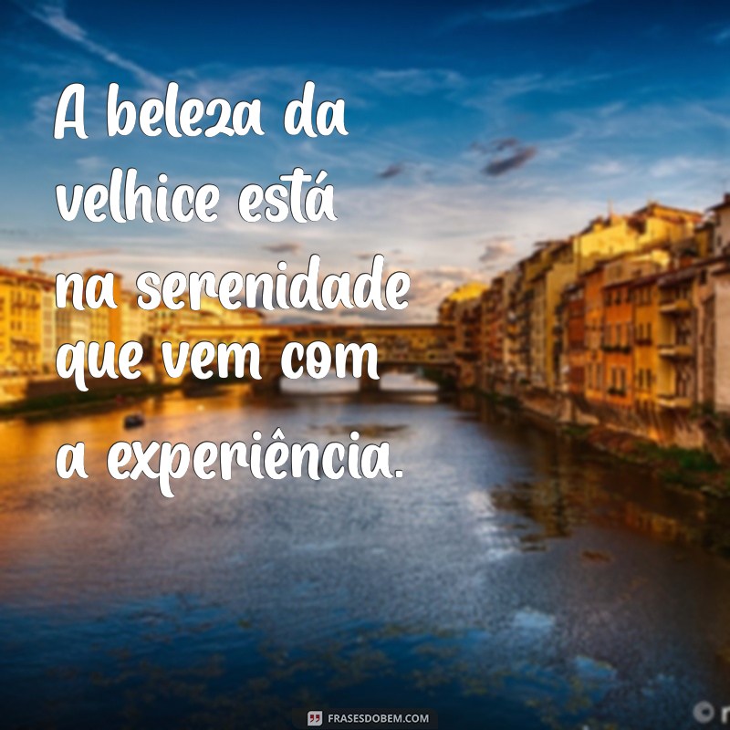 Reflexões sobre a Velhice: Frases Inspiradoras para Celebrar a Sabedoria do Tempo 