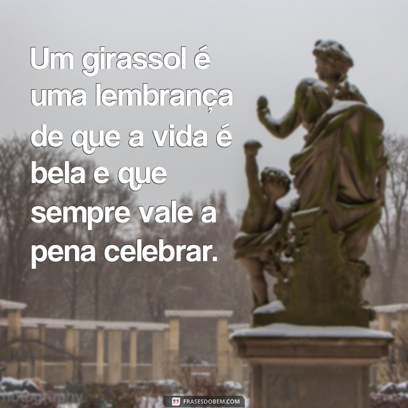 Encante-se com as mais belas fotos de girassóis acompanhadas de frases inspiradoras 