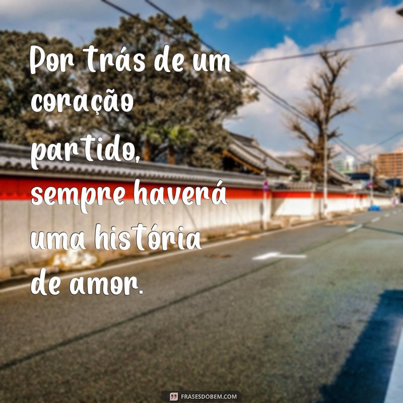 Descubra as melhores frases para expressar um coração partido em fotos 