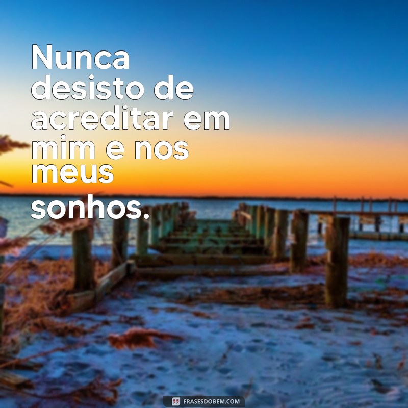 Descubra as melhores frases de motivação: Eu nunca desisto! 