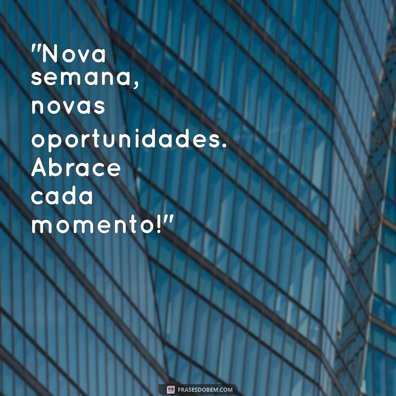 frases para iniciar a semana 