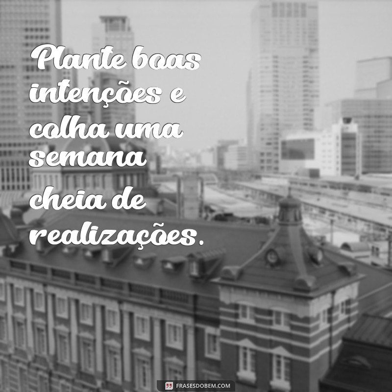 Frases Inspiradoras para Começar a Semana com Motivação 