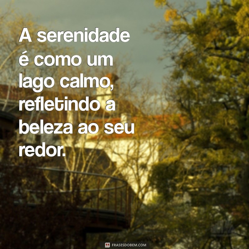 Frases de Tranquilidade: Encontre Paz e Serenidade em Palavras 