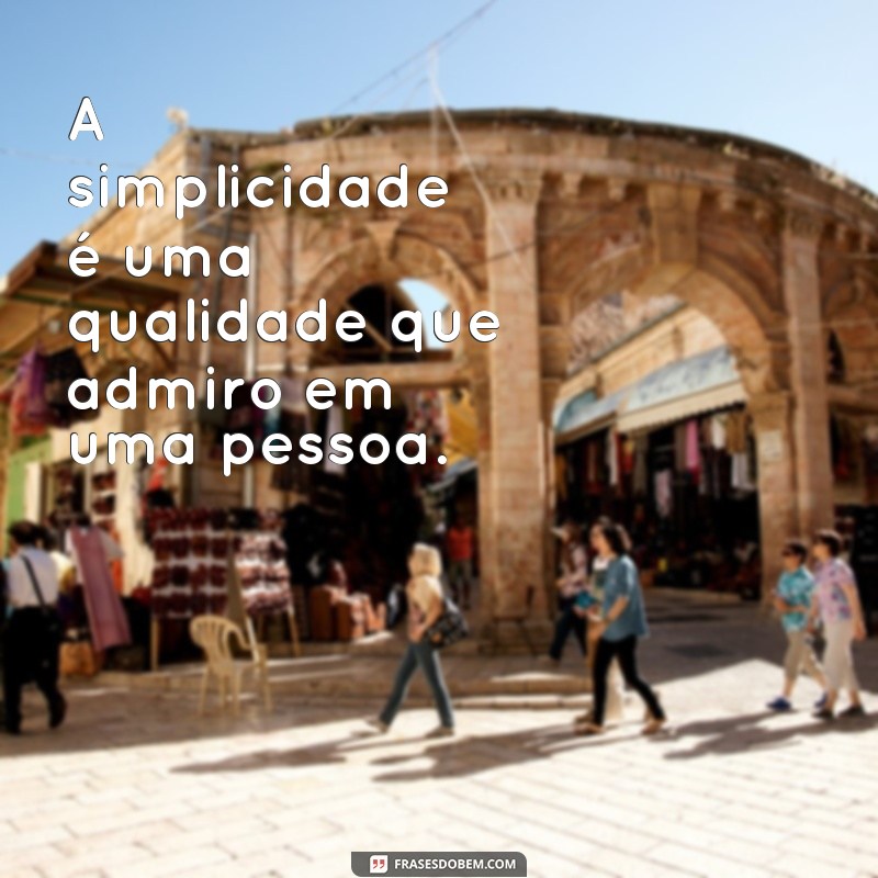 Descubra o poder das frases sobre apreciar a simplicidade das pessoas 