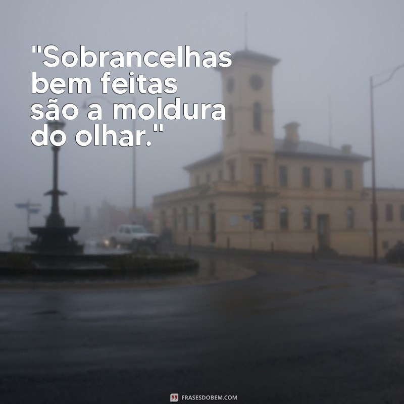 frases de designer de sobrancelhas 