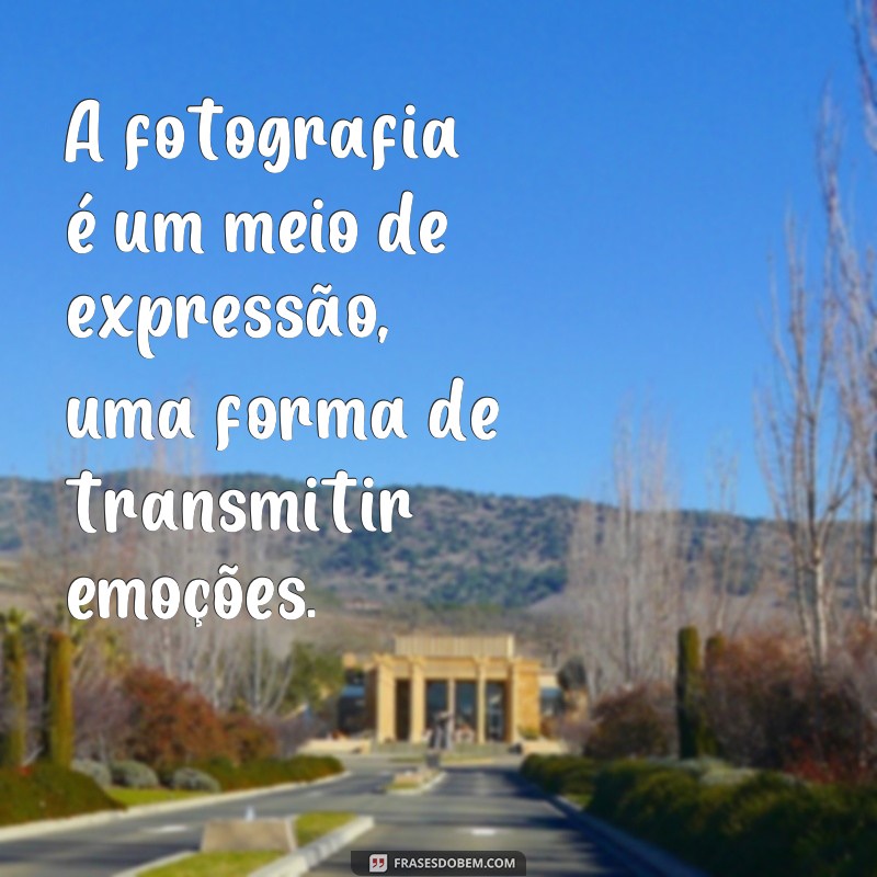 Descubra as melhores frases para inspirar suas fotosgrafia 