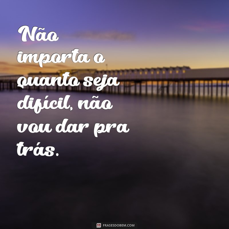 Descubra as melhores frases para nunca desistir - Não vou dar para trás! 