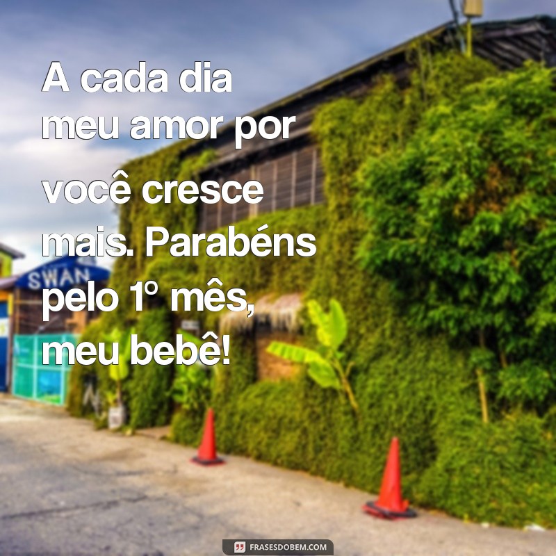 Encante-se com as mais fofas frases para fotos de 1 mês do seu bebê 