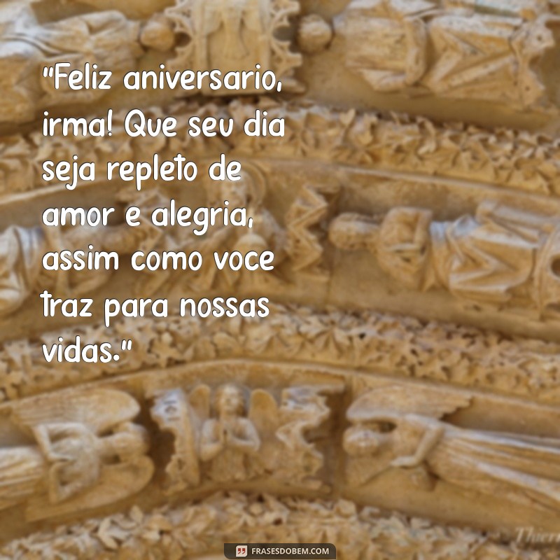 frases de aniversario para irmã 