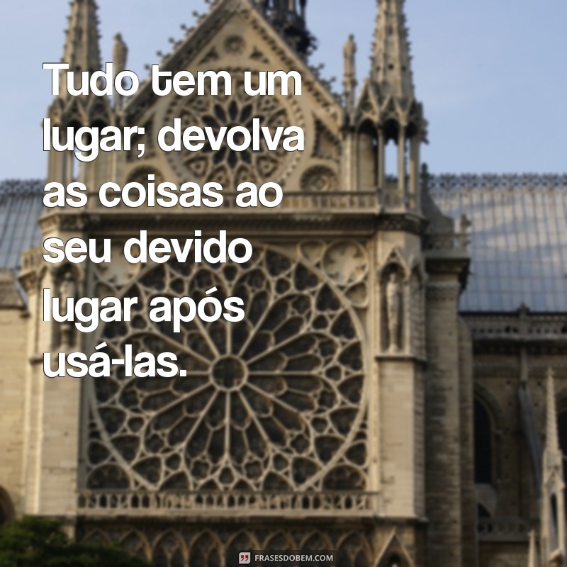 20 Frases Inspiradoras para Manter o Ambiente de Trabalho Limpo e Organizado 