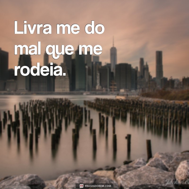 frases livra me do mal Livra me do mal que me rodeia.