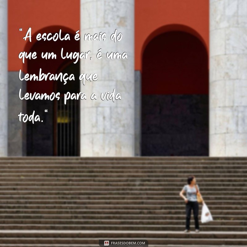 frases dia da escola lembranca 