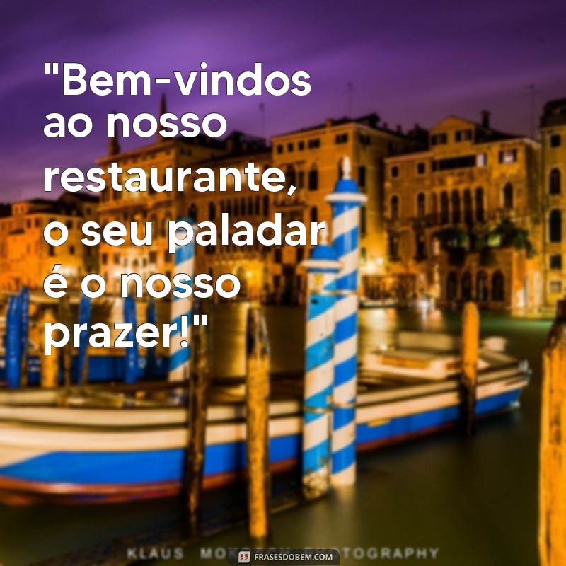 frases de restaurantes 