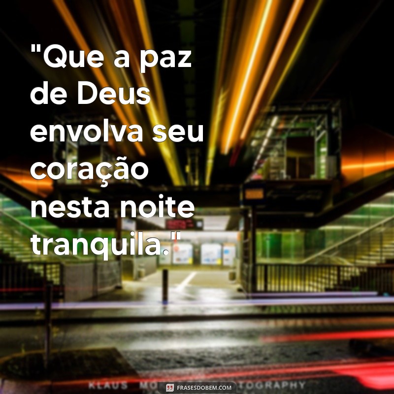 boa noite frases de deus 