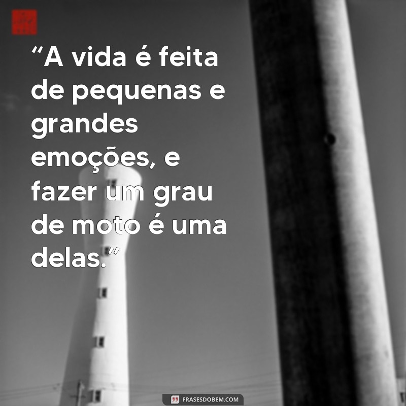 Descubra as melhores frases para legendar suas fotos de moto no grau 