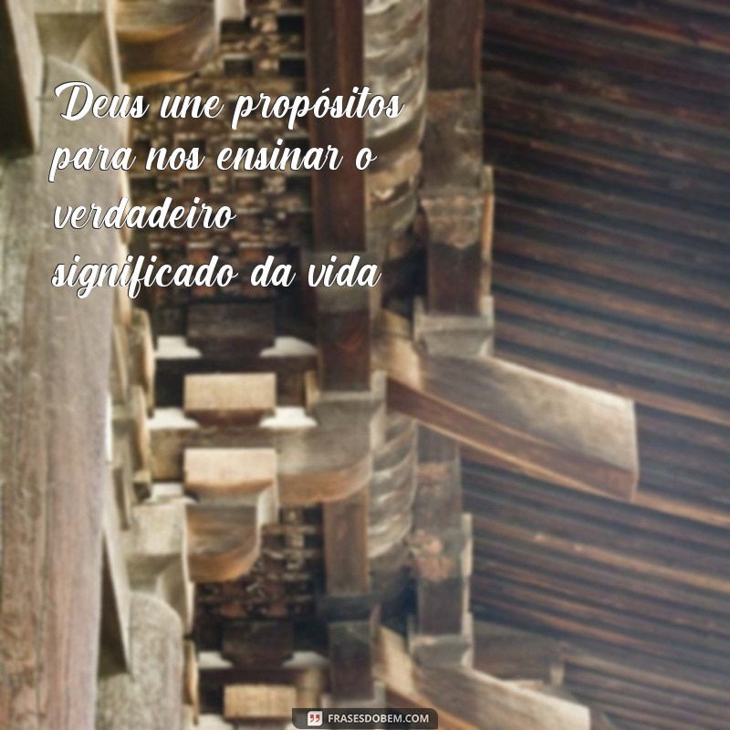 Descubra as mais inspiradoras frases sobre como Deus une propósitos 