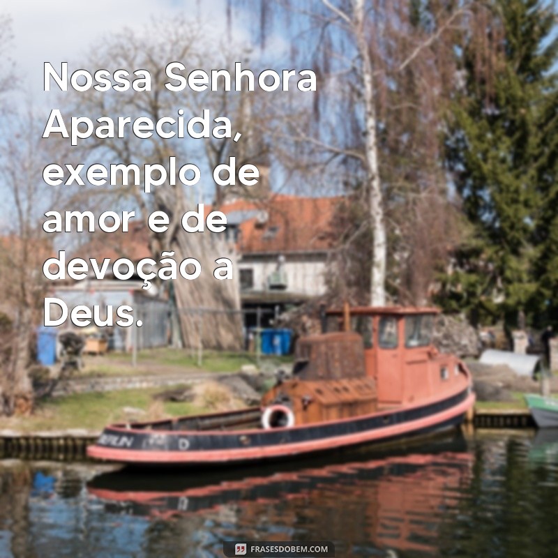 Descubra as mais belas frases inspiradoras acompanhando a foto de Nossa Senhora Aparecida 