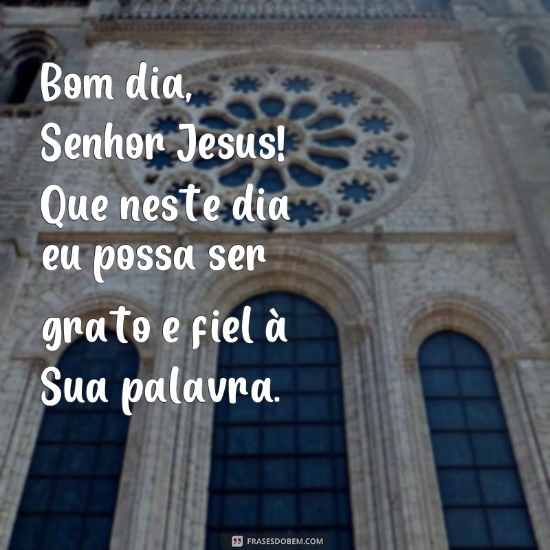 Descubra as Melhores Frases de Bom Dia para se Conectar com o Senhor Jesus 