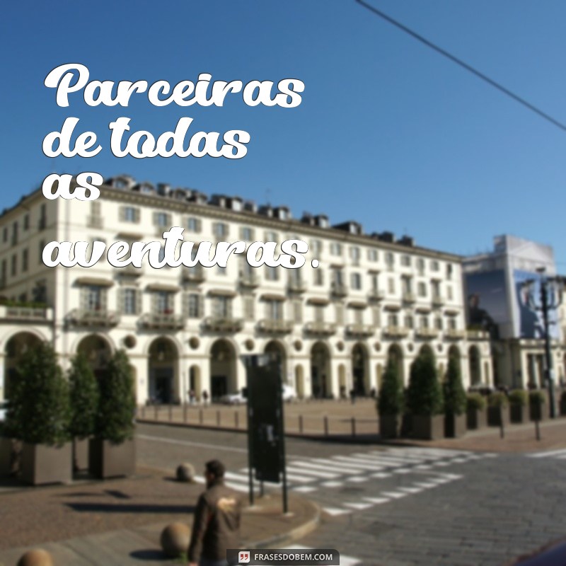 frases bio combinando com amiga Parceiras de todas as aventuras.