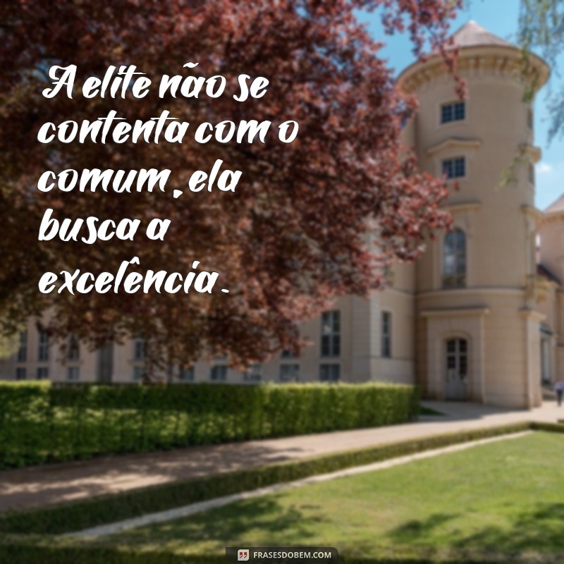 Descubra as melhores frases de elite para se inspirar e alcançar o sucesso 