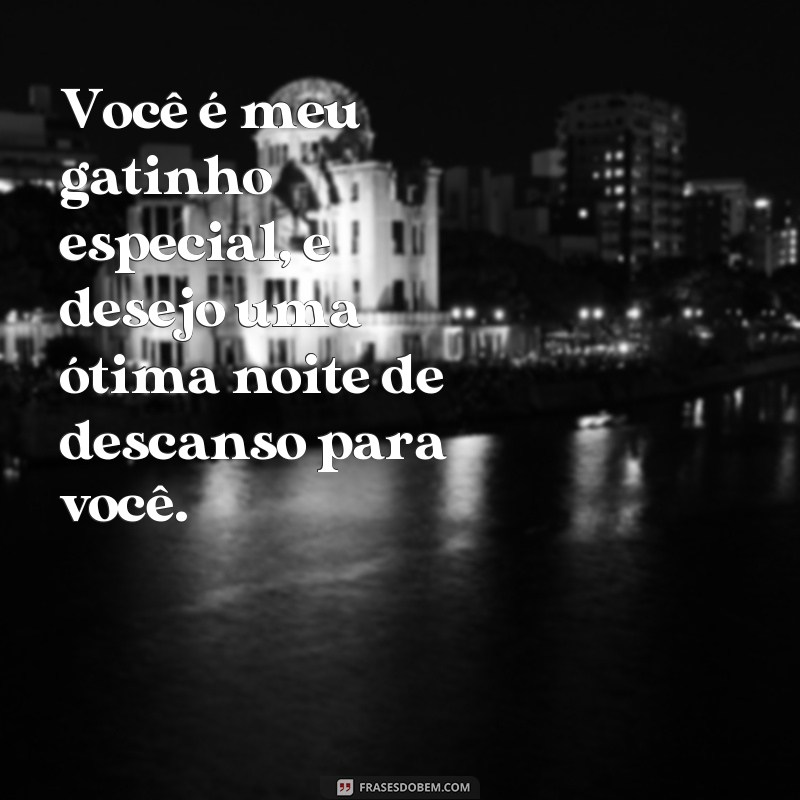 Encante-se com as mais fofas frases de boa noite com gatinhos 