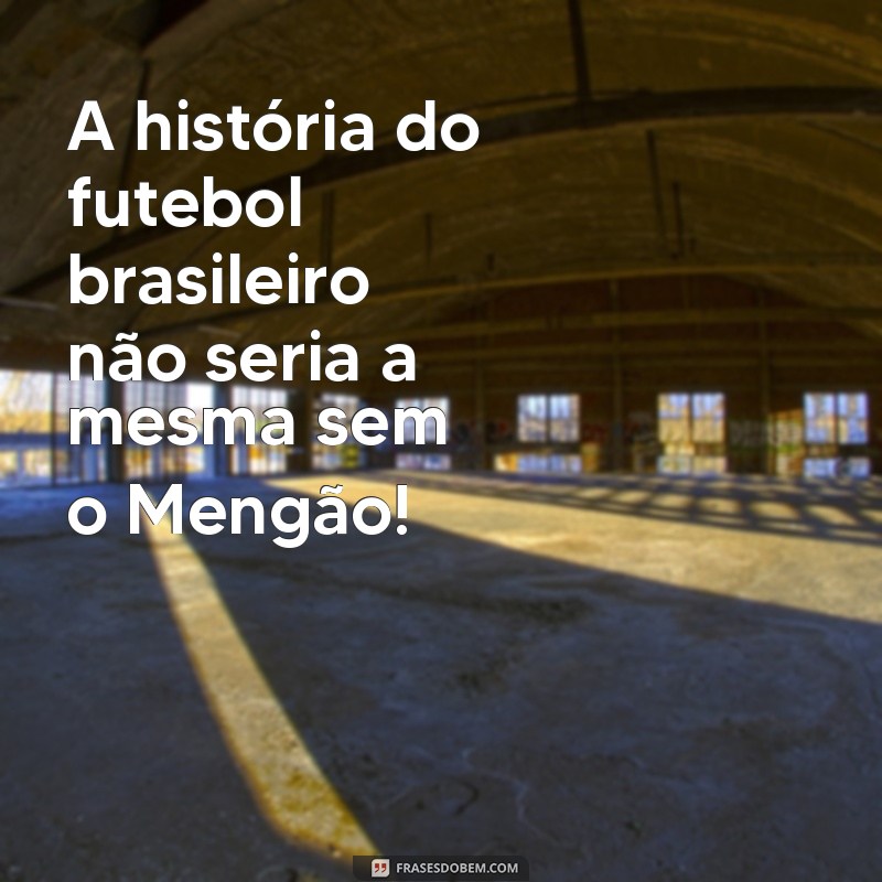 Conheça as melhores frases do Flamengo: Mengão, o amor do meu coração 