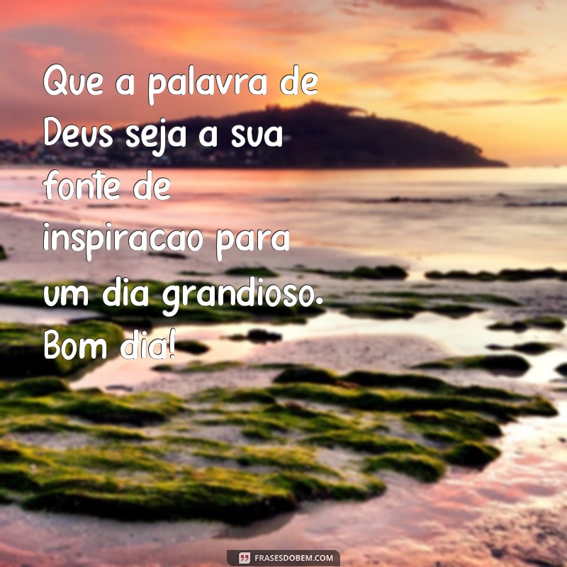 Desperte seu dia com as melhores frases de bom dia com a palavra de Deus 