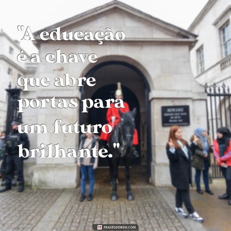 frases de incentivo a educação 