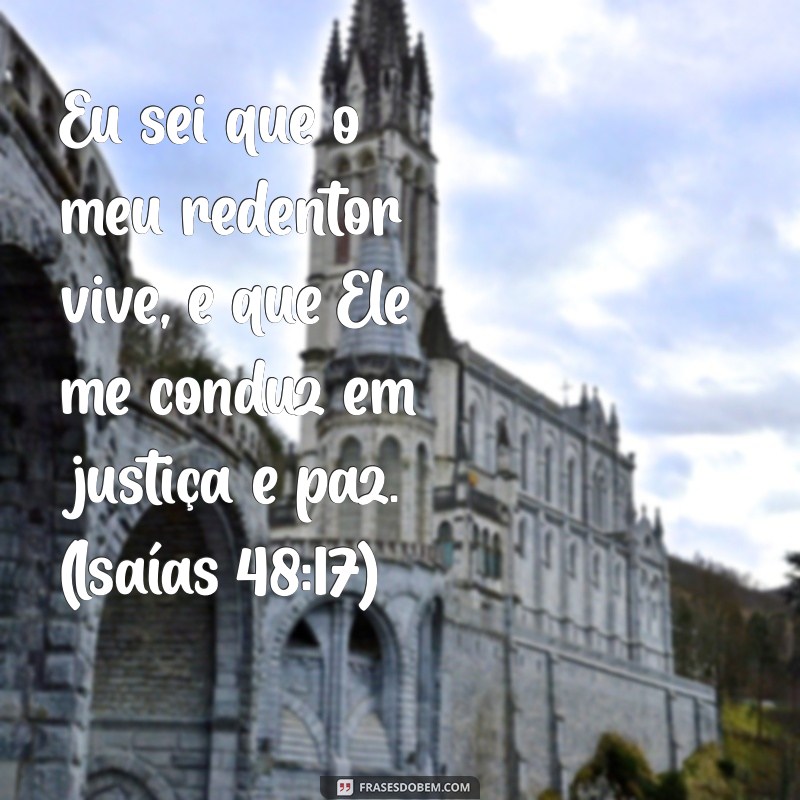 Descubra a força e esperança do versículo Eu sei que o meu redentor vive em tempos difíceis 