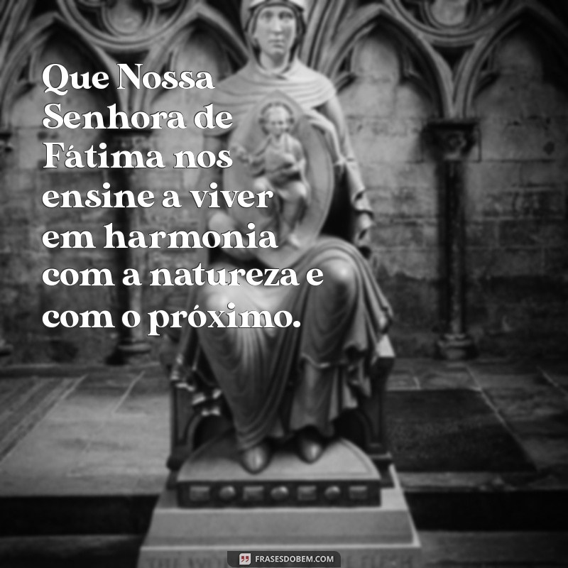 Desperte com fé: Mensagem de bom dia com Nossa Senhora de Fátima 