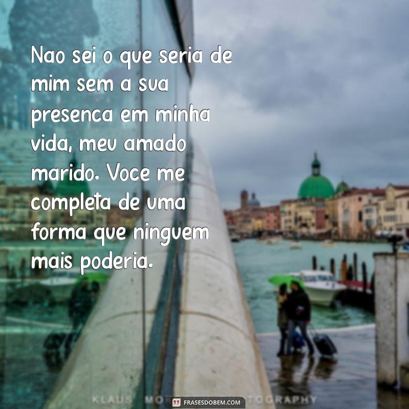 Surpreenda seu marido com um emocionante depoimento de amor 