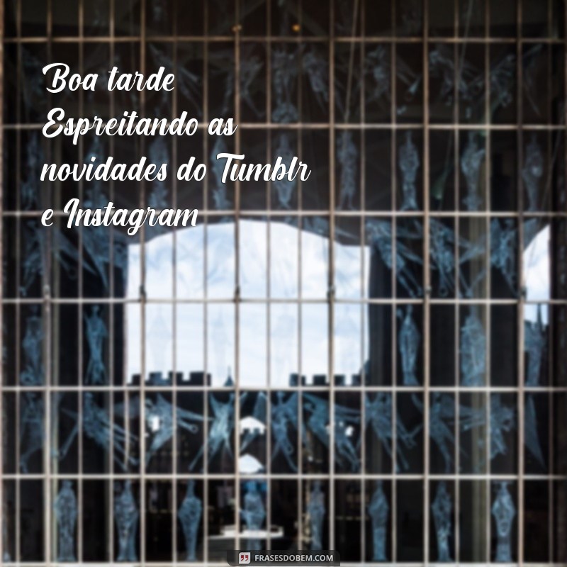 Frases Inspiradoras de Boa Tarde para Tumblr e Instagram 