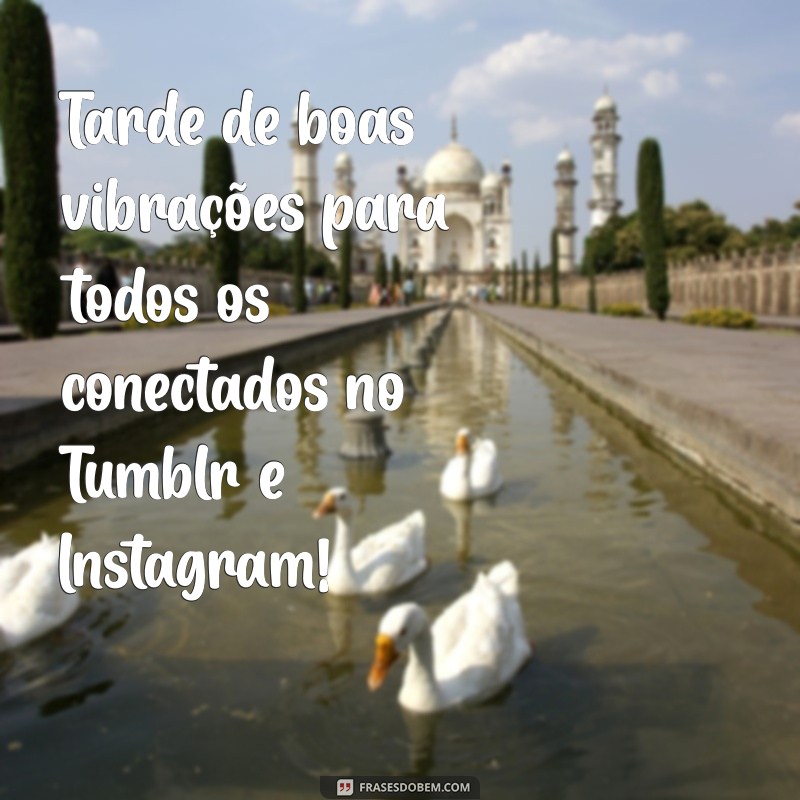 Frases Inspiradoras de Boa Tarde para Tumblr e Instagram 