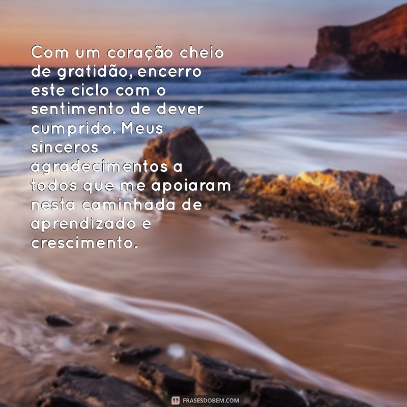 Mensagem de Agradecimento Final de Curso: Inspire-se com Exemplos Emocionantes 