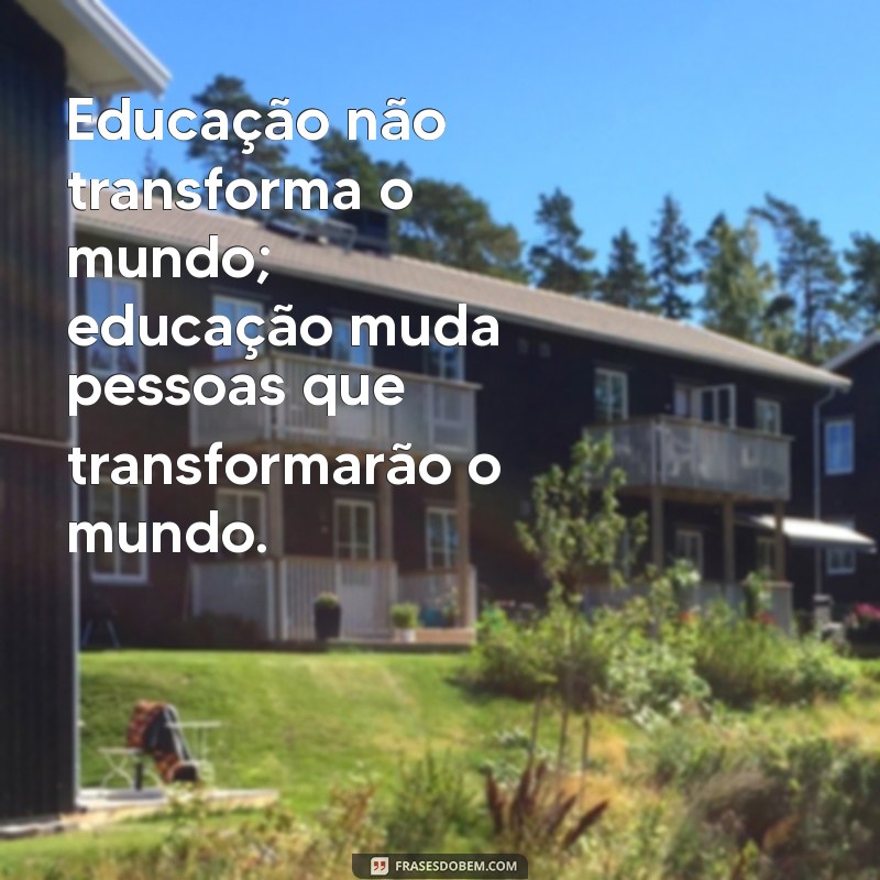 Frases Inspiradoras de Pedagogia para Educadores e Estudantes 