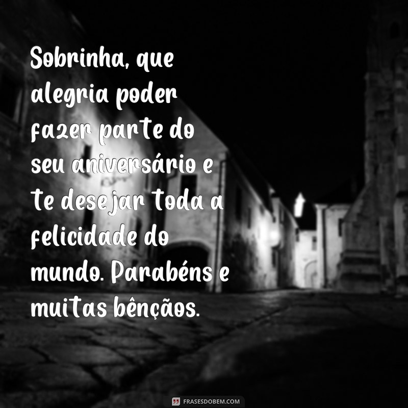 Encante sua sobrinha querida com as melhores frases de parabéns 