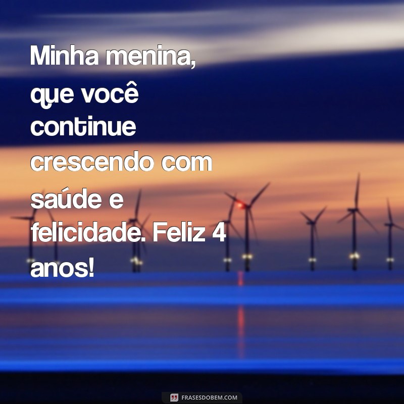 Mensagem de Aniversário Inesquecível para Minha Filha de 4 Anos 