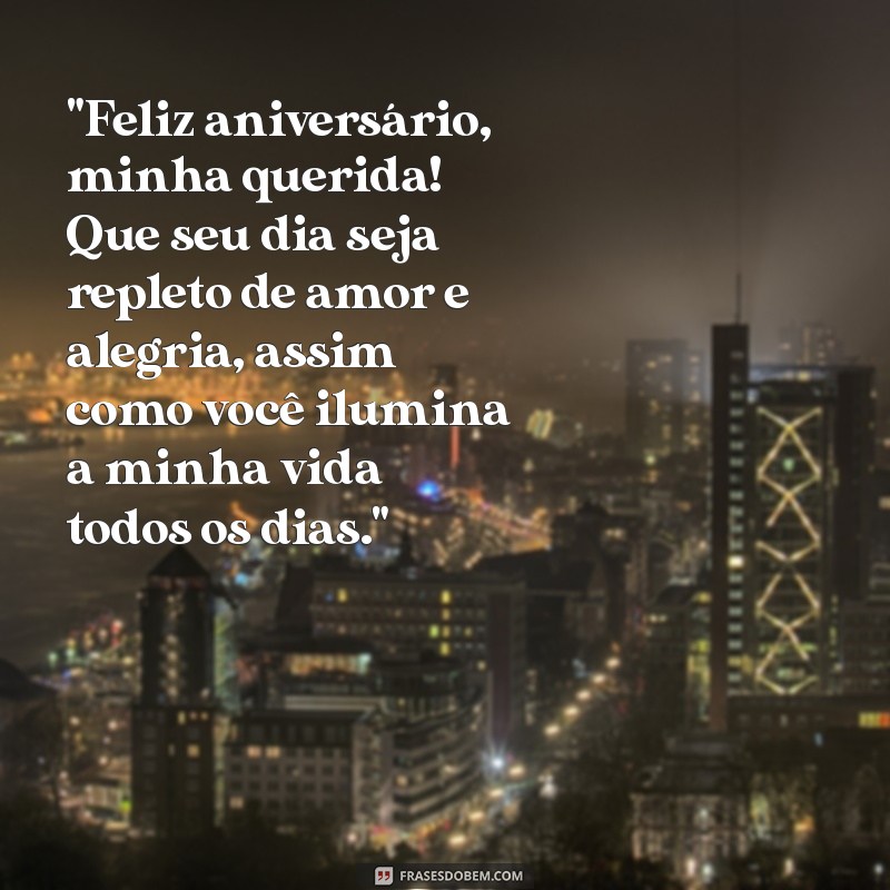 frases de feliz aniversário de mãe para filha 