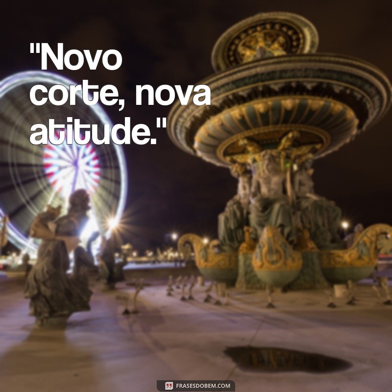 frases para quem cortou o cabelo 