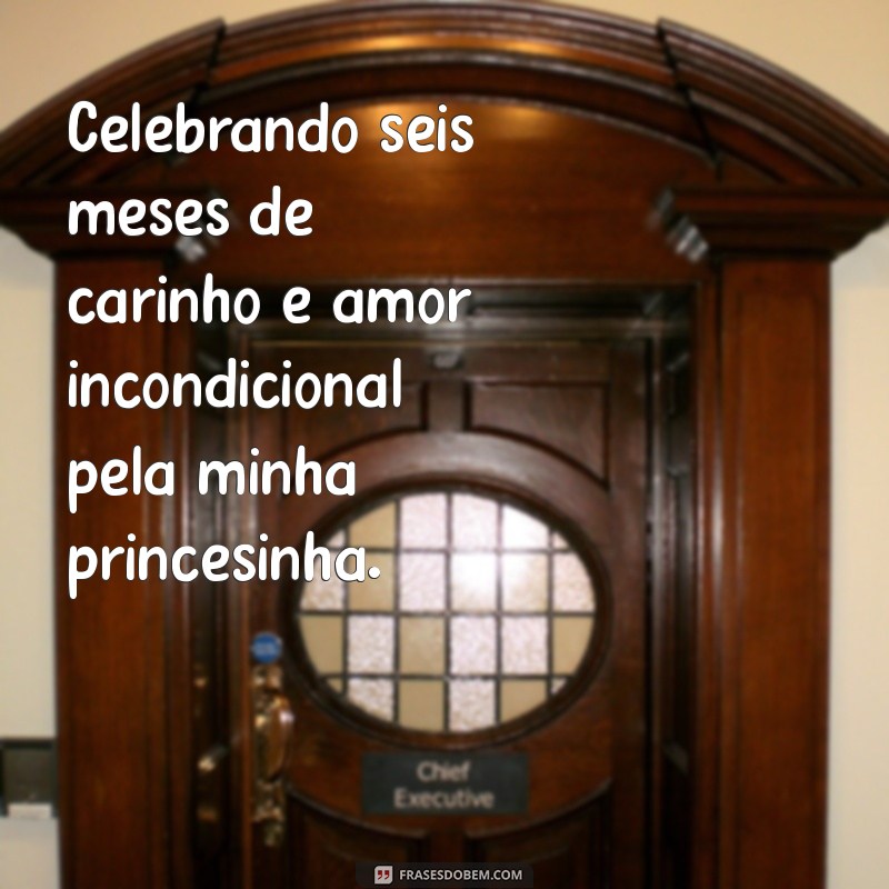 Frases Emocionantes para Celebrar 6 Meses da Minha Princesa 